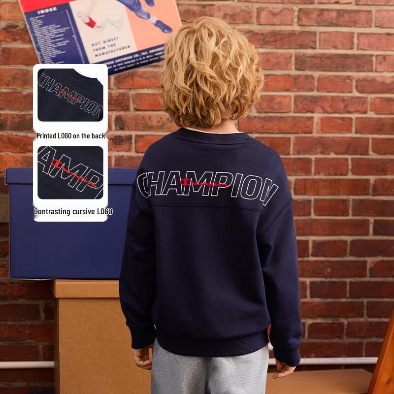 Champion Kids' Contrast Stitch Crewneck Sweatshirt