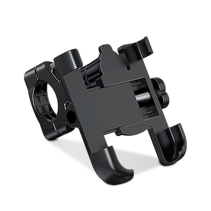 1Pc Aluminum Alloy Shock-absorbing Riding Equipment Bicycle Phone Holder Electric Bike Motorcycle Phone Clip
