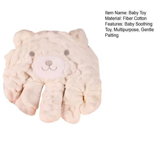 Baby Schnuller Handfläche Plüsch Beruhigende Handfläche mit sanftem Klopfen Fernbedienung Weiches Säuglings Beruhigungsspielzeug Schlafhilfe für Neugeborene Mädchen Jungen