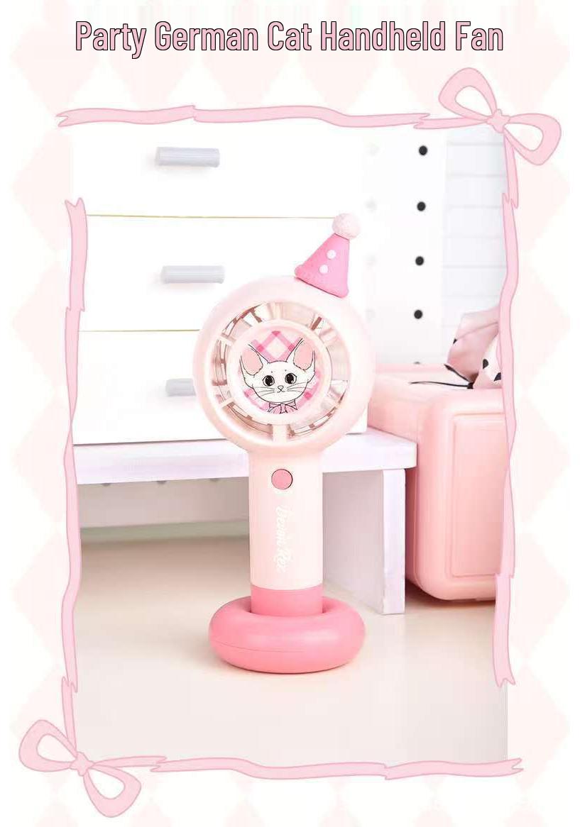 

Portable USB Rechargeable Cartoon Handheld Fan - Cute Gift for Students 162*53*70 mm