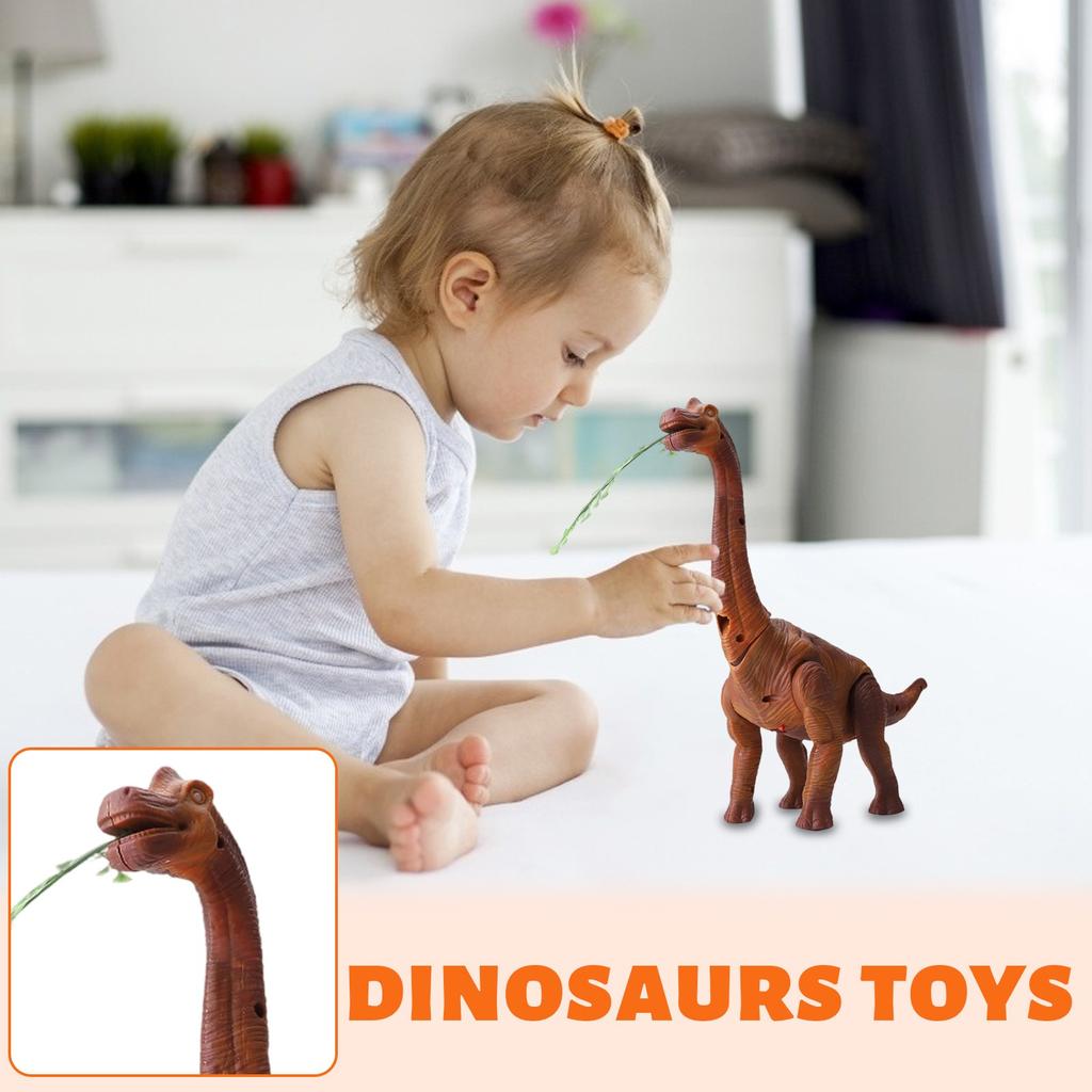 Brown Grass Biting Egg Laying Serpents,Electric Walking Dinosaur Toy , Educational Dinosaur Action Figure