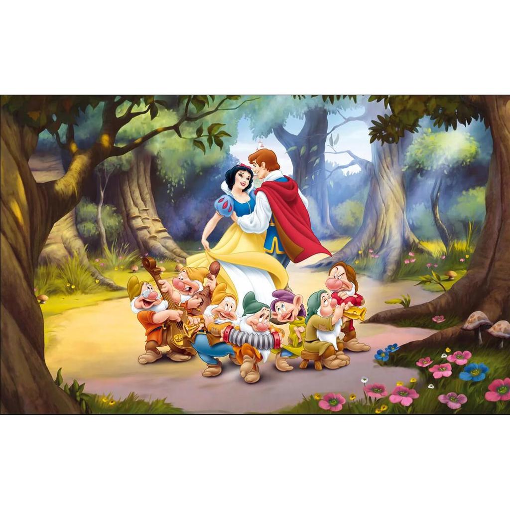 Diamond Painting Stitch Embroidery Supplies Snow White Canvas Princess Cross Stitching Kits Cartoon Decor for Home Gift
