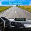 Solar LCD Digitale Auto-Uhr Mit Datum Woche Uhrzeit Innentemperaturanzeige Solarladung Auto-Uhr