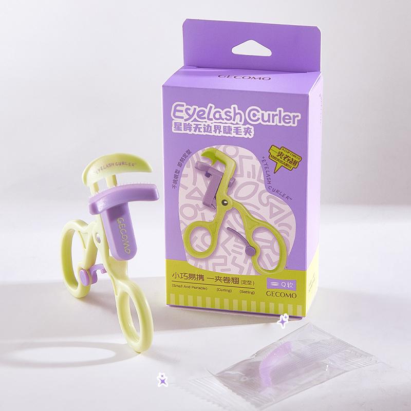 New Eyelash Curler Fashion Borderless Eyelash Curler Wide Angle Toothed Comb Curling Eyelashes Lasting Upturned Eyelash Curler