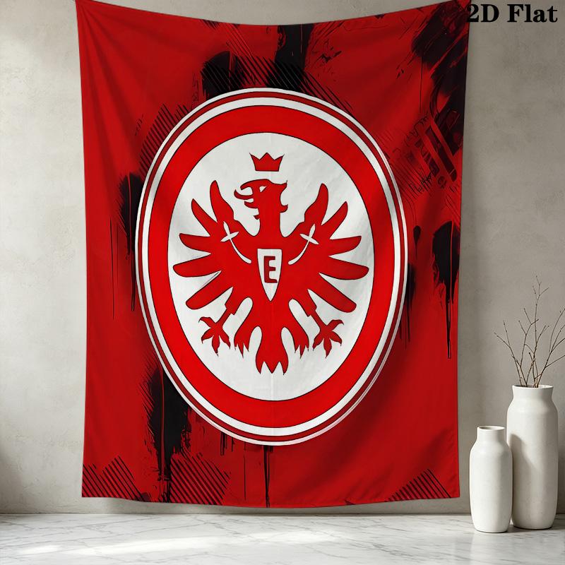 Frankfurt Fußball Wandteppich Ästhetischer Wandbehang Bedruckter Stoffdecke Dekorative Wandteppiche Für Schlafzimmer Wohnzimmer Heimdekoration