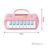 Multi-functional 15 Keys with Handle Kid Minitial Electronic Piano Portable Musical Instrument Toy with Music Score Learning Toy