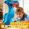 Rechargeable Magnetic Electric Train Kids Educational Toy Expansion Pack Compatible with Magnetic Flexible Tracks Interactive