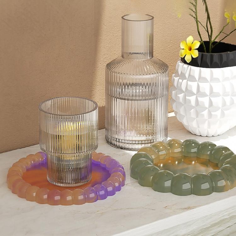 Coaster Molds for Epoxy Resin,Bubble Coaster Mould for Resin Casting Molds for Cup Mat,Candle Holder,Home Decoration