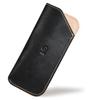[Porco Rosso] Eyeglasses Case, Slim, Lightweight, Thin, Leather, Tochigi Leather, Made In Japan (Black) [sokunou]