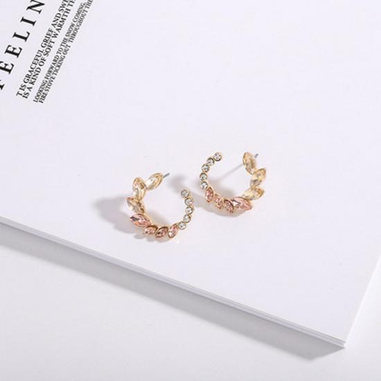 Korean Dongdaemun Fashion Heart & Star Versatile Diamond Stud Earrings for Women