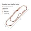 Metal Pen Clip: Strong Stationery Paper Clip for Office & Book Organization