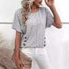 2025 Women's Casual Batwing Sleeve Round Neck T-Shirt