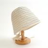 Ribbon Women Striped Fisherman Hat Wide Brim Bucket Hat Casual Summer Sun Hat  Hiking