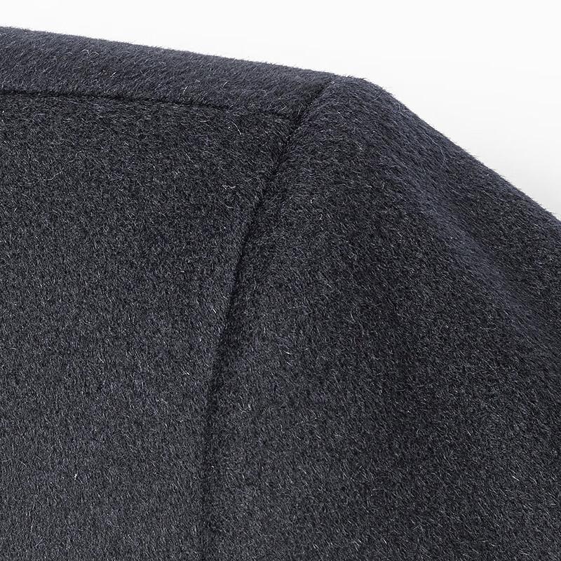 FAPAI Men's Merino Wool & Cashmere Blend Mid-Length Overcoat