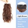 Synthetic Hair Curly hair 25cm/35cm Mini Hair Pad Hair Natural Black Brown Hair Extension Clips In Hairpiece For Women Hair Wig