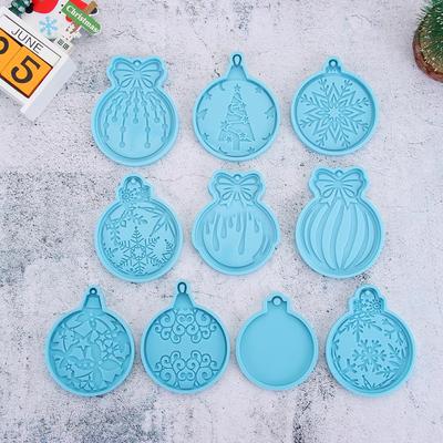 Pendant Clay Mold Candy Chocolate Jewelry Making Tool Keychain Molds Silicone Moulds Christmas Ball Mold