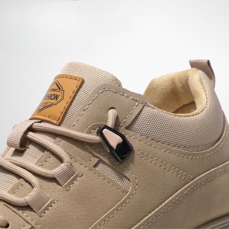 Men's Casual Sneakers Autumn/winter New PU Leather Sports Shoes Male British Retro Wear-resistant Outdoor Comfortable Shoes 2025