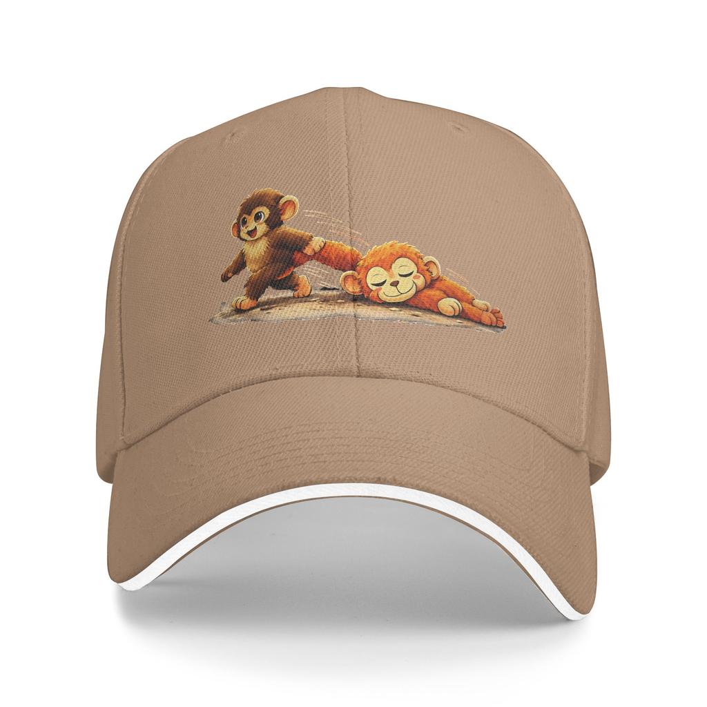 Monkey Punch Sun Baseball Cap Punch Monkey Summer Streetwear Hip Hop Hats For Female Male Hunting Camping Snapback Cap
