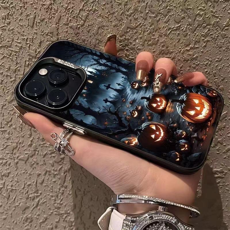 Pumpkin Demon Castle Suitable for Apple 16 Pro mobile phone case iPhone15plus new 13 Pro Max matte