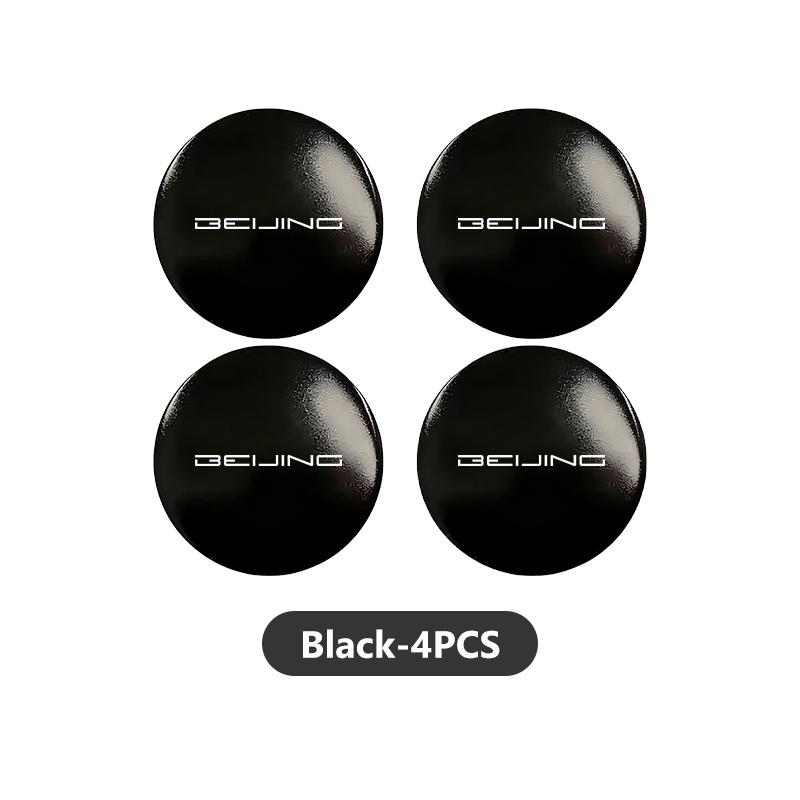 56mm Car Wheel Center Hub Caps Sticker Emblem Accessories For BAIC Beijing BJ20 EV2 EV5 BJ40 EC3 EC5 EU5 EX3 EX5 X7 Senova X25