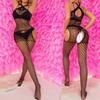Women Sexy Crotchless Erotic Lingerie Fishnet Mesh Bodysuit Female Stretch Open Crotch Teddy Hollow Out Bodystockings