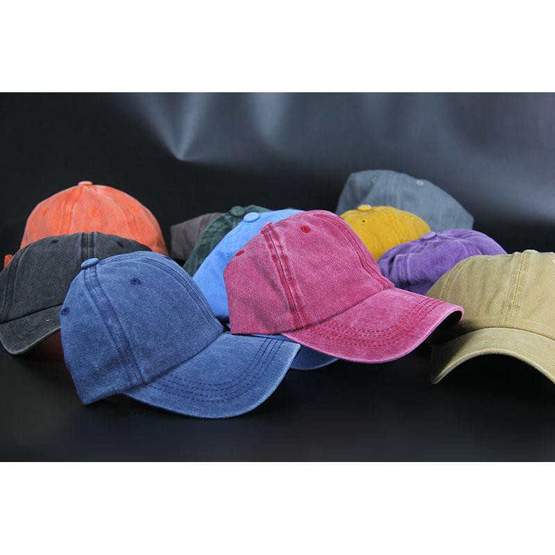 Solid Color Baseball Cap Women's Plain Sport Golf Cap for Man Washed Cotton Dad Hat Sun Hats