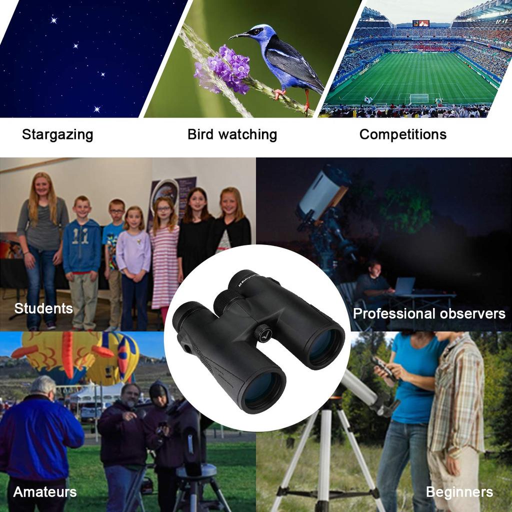 SVBONY SV47 10x 42mm High Bak4 FMC IPX7 Ideal for Nature Bird Fireworks Sports and Other Outdoor with Strap Included Binoculars, Aperture,