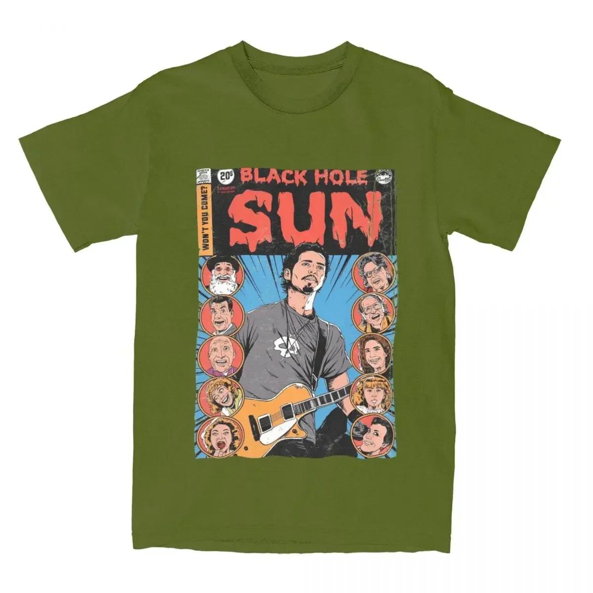 Unique Black Hole Sun Soundgarden T shirt men women s pure cotton tees shirt gift idea clothing 4XL