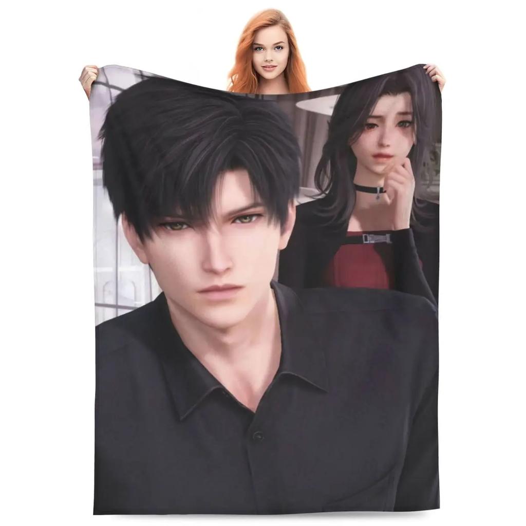 Zayne Love And Deepspace Super Warm Plush Throw Blanket for Couch Chair Bed Aesthetic Flannel Bedspread Decorative Cover