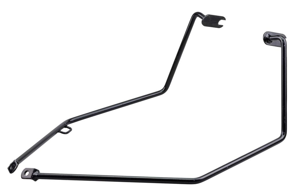 Kijima Side Bag Left for Meguro Motorcycle Part Number Support, Steel, Side, Black, S1/W230 ('25-) Parts, 210-4842