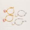 7-8mm Rice Shape Freshwater Pearl Earrings for Women Circle Shape Fashion Earrings Jewelry Gift 2026 New Arrivals