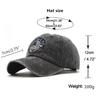 Washed Cotton Eagle Embroidered Baseball Cap Washed Retro Cap Outdoor Sun Hat