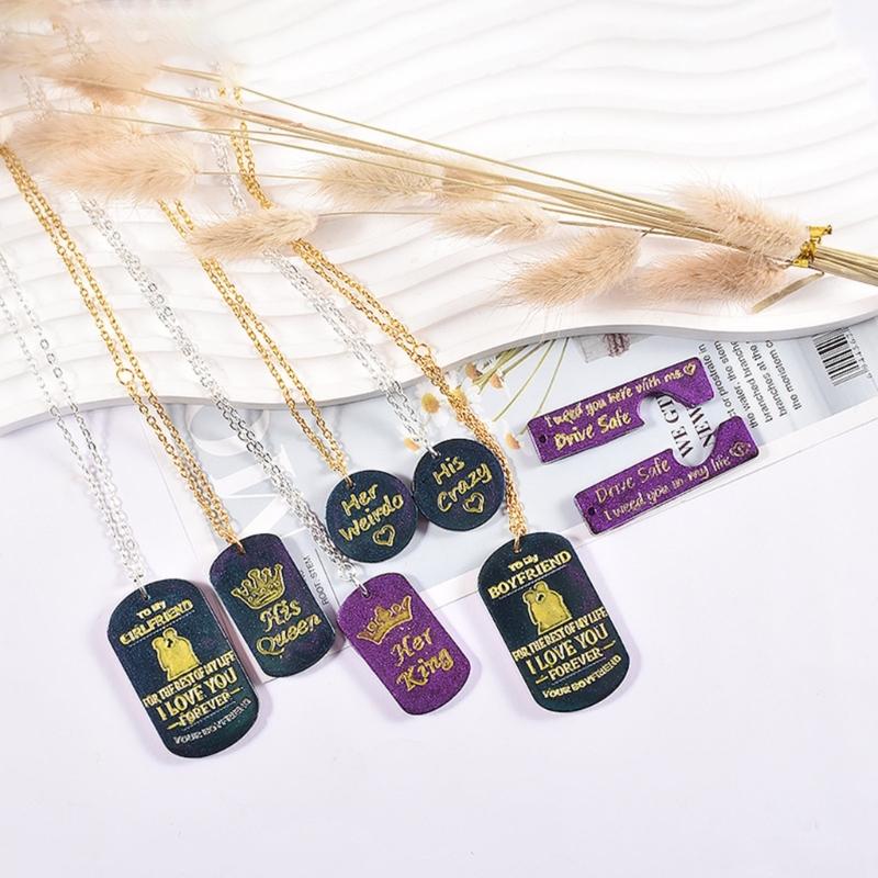 Aromatherapy Tablets Silicone Mold Puzzle Shape Resin Mold Keychain Charm Epoxy Casting Mold Rectangle Tags Molds DIY