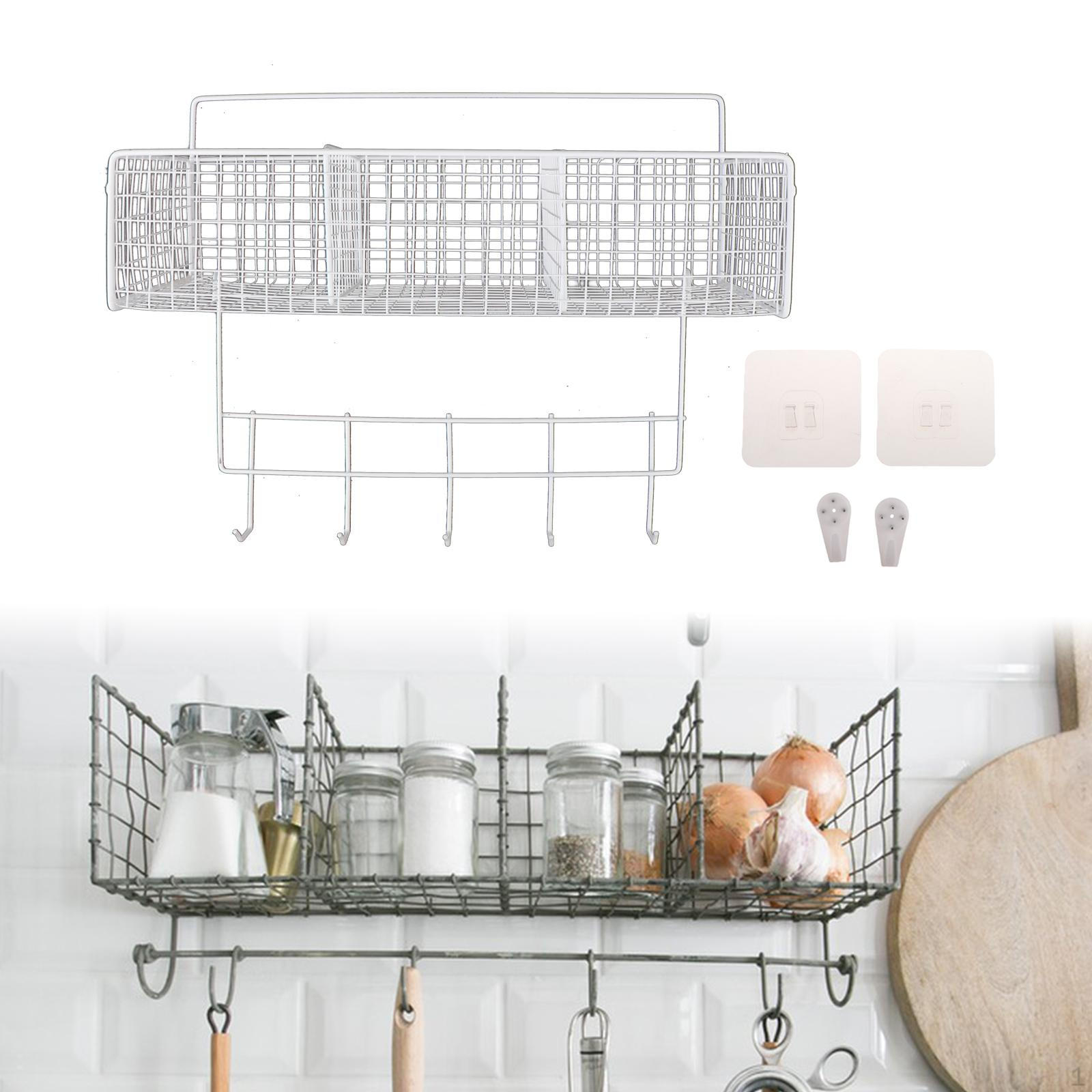 

Корзина для хранения на стене кухни Имбирь Чеснок Прочная Универсальная Фрукты Овощи белый