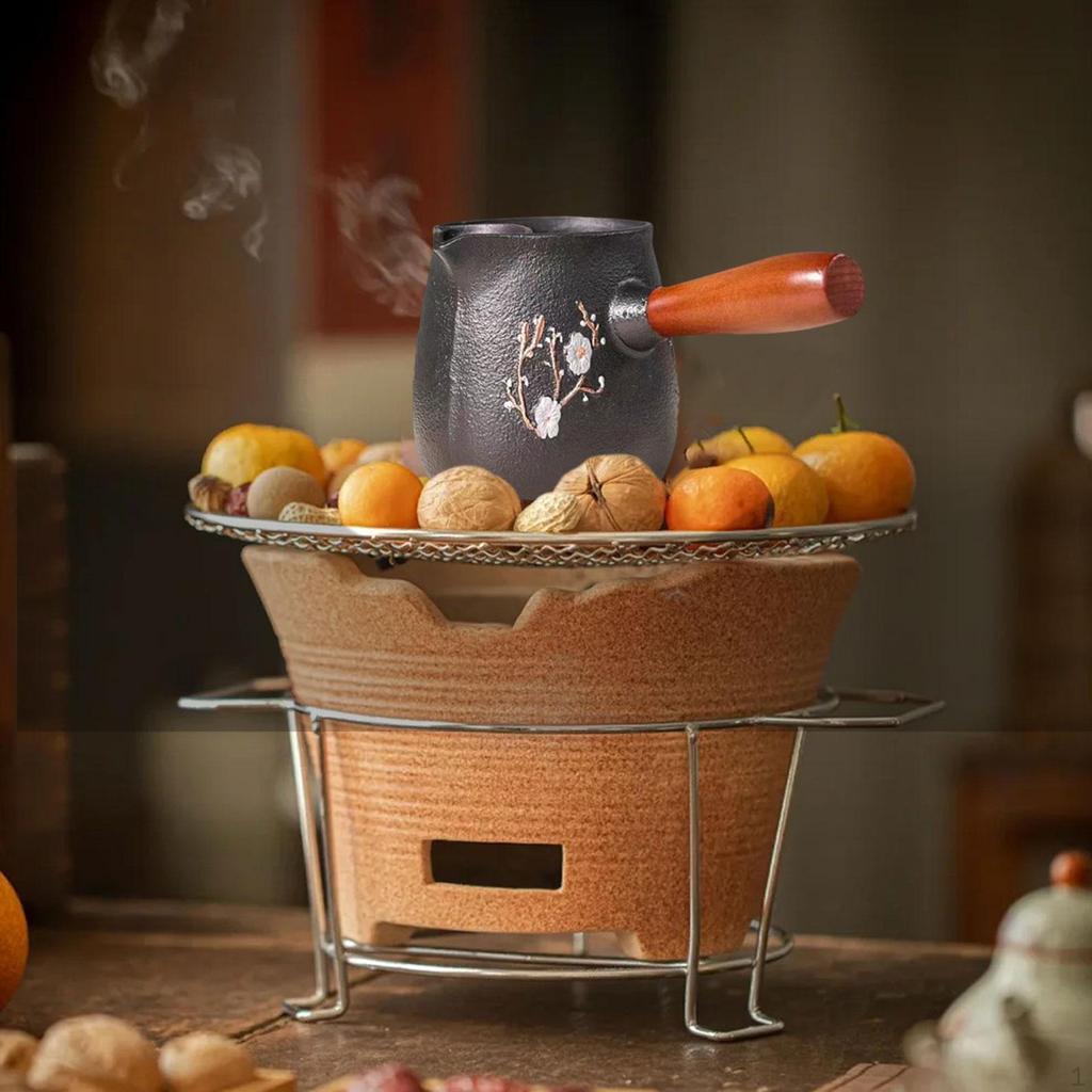 Cast Iron Kettle 600ml for Water Preparation in Outdoor Settings