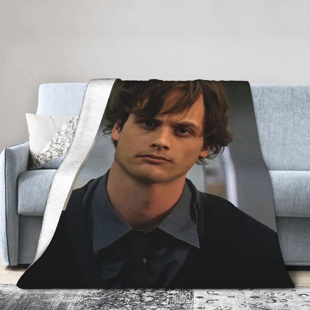 Cozy Criminal Minds Spencer Reid Blanket Stuff Sofa Decorative Throws And Blankets Lightweight Flannel for Bedroom