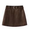Koreaanse Stijl Grote Maten Suède Bodycon Rok - Hoge Taille, Petite, Herfst/Winter Mode