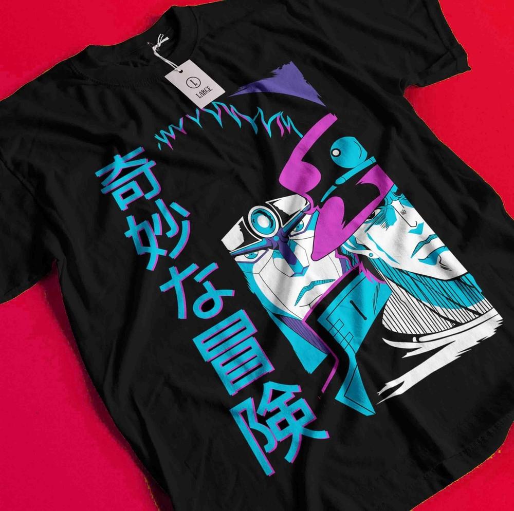 

Jojo s Bizarre Adventure T-Shirt Jonathan Joeastar Shirt Dio Tshirt Jotaro Kujo AA184 XL