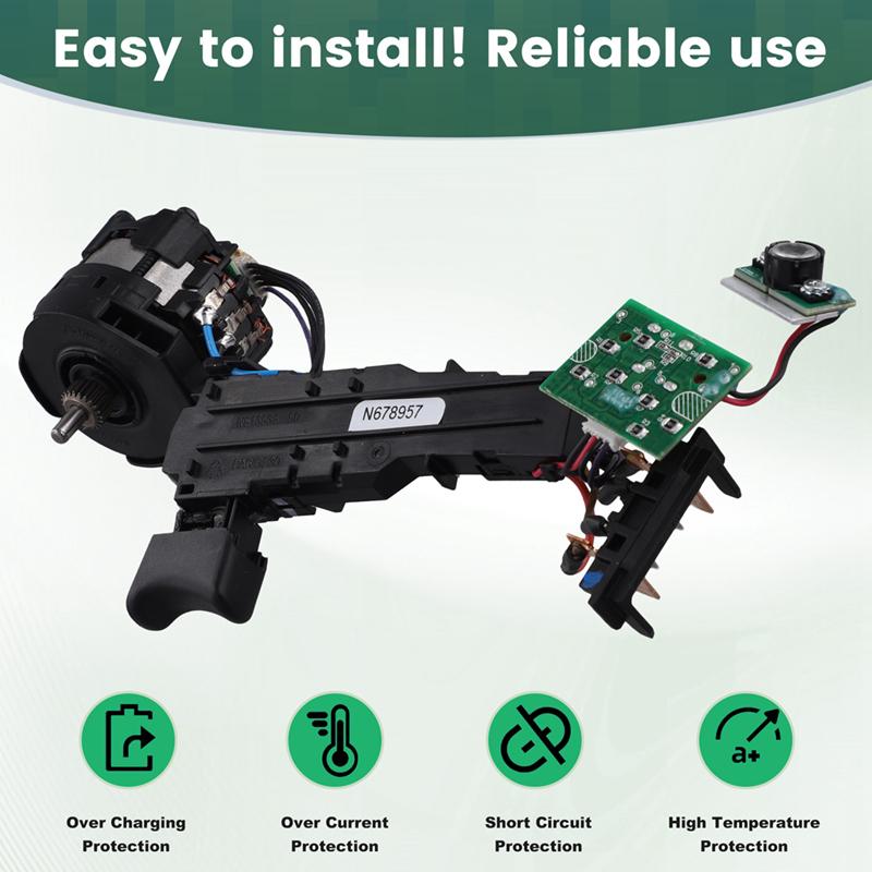 AD23-Tool Parts Replace For Machine DC 18V 20V For Dewalt N438606 Motor And Switch For DCD796 DCD791 Drill/Driver/Hammerdrill