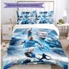 Set Biancheria da Letto 3 Pezzi Stampato Erling Haaland Traspirante Copripiumino con Federe Biancheria da Letto Decorativa per Camera da Letto Casa