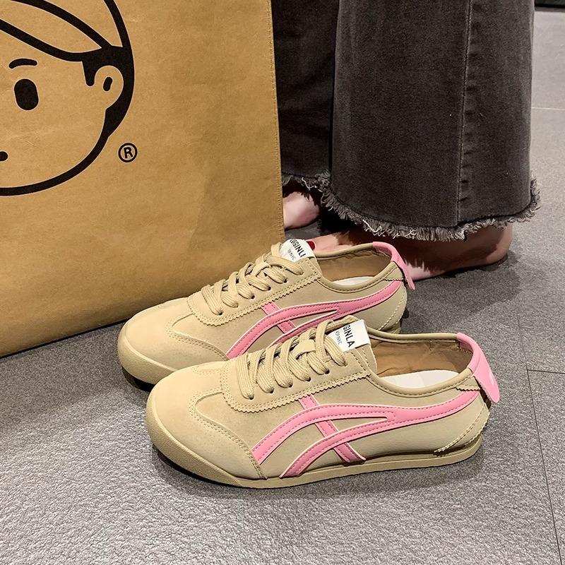 Retro German Training Shoes Women's 2025 New Spring and Summer Breathable Soft-soled Casual Sports Shoes Popular Lightweight Forrest Gump White Shoes