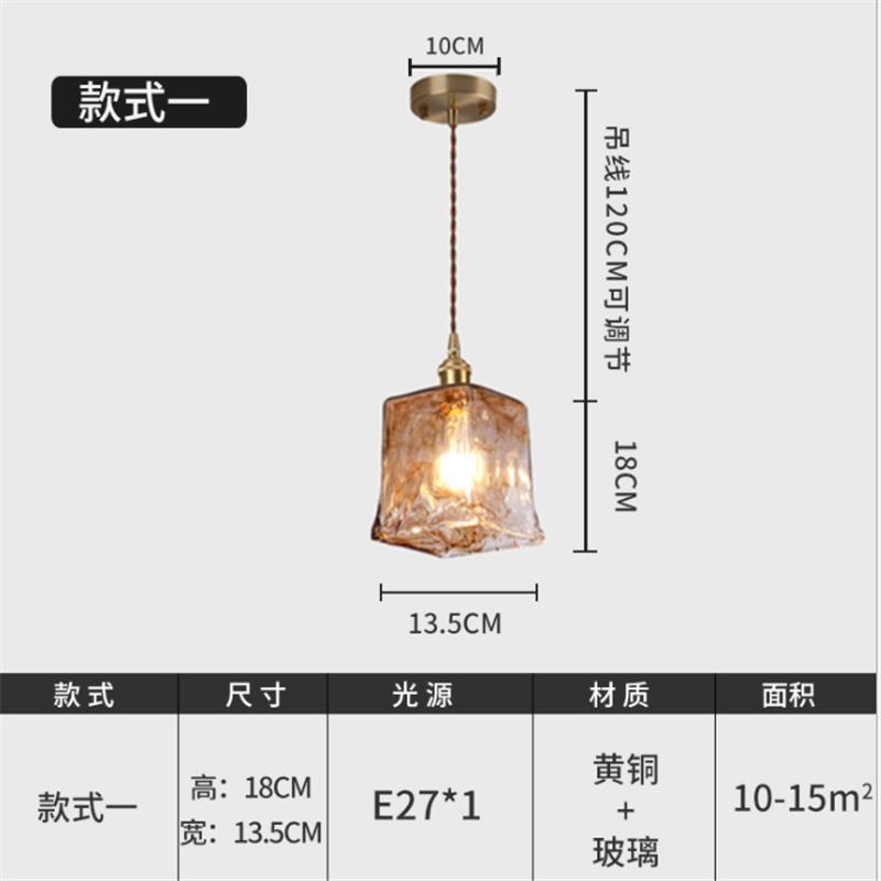 Modern Nordic Brass Glass Pendant Lights Kitchen Restaurant Bar Living Room Bedroom Hanging Pendant Lamp