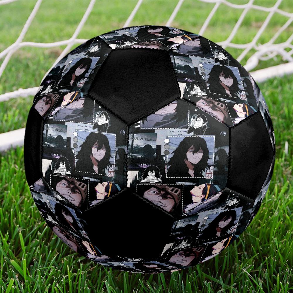 Soccer Ball Colorful Machine Stitched PVC Size 5 Team Training Competition Ready Durable High-Bounce Cool Sports Gift