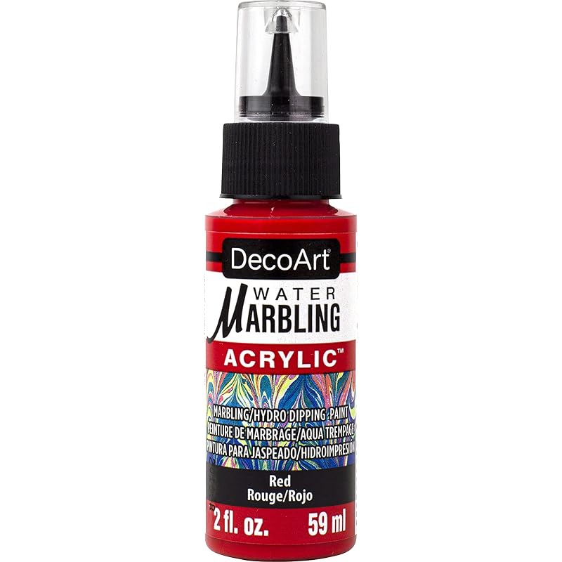 

deco art water marbling acrylic 59ml 03 red