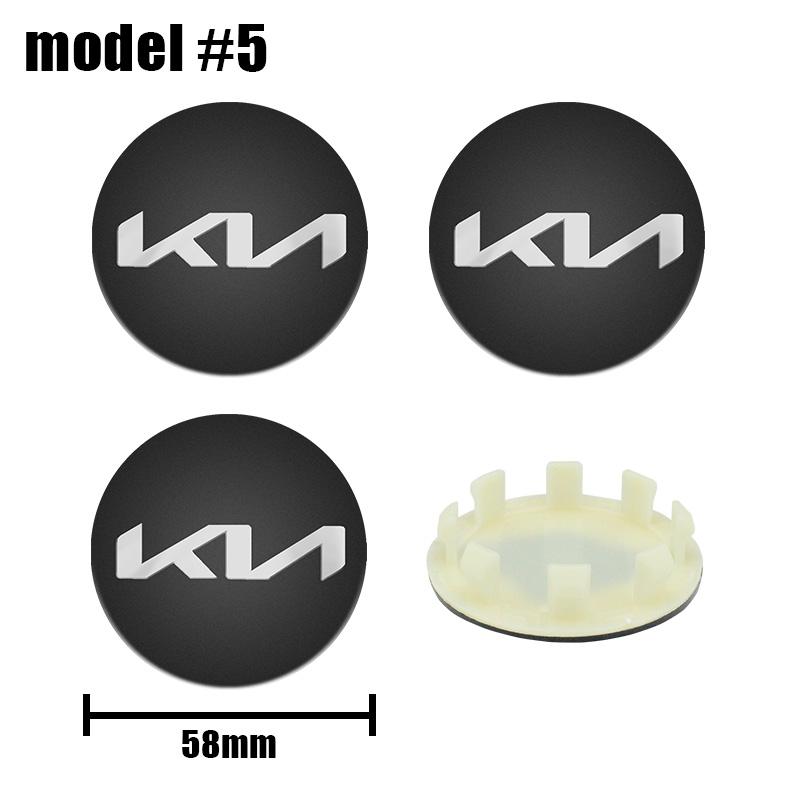 4pcs 58MM Refitting Car Wheel Center Caps Hub Center Covers For KIA Rio K5 T22 Sportage Ceed Sorento Picanto Cerato K2 K3 KX3