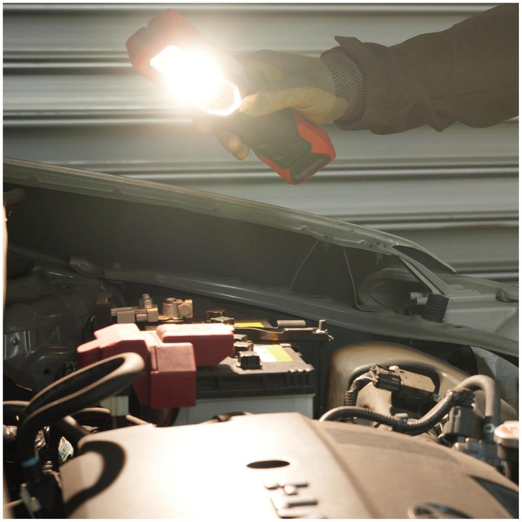 EXHEART LED Inspection Light PRO 20W Neutral Daylight USB Lithium 800 Work with LED Work Construction Handheld High Color Rendering EXL-CRI20P (Warm