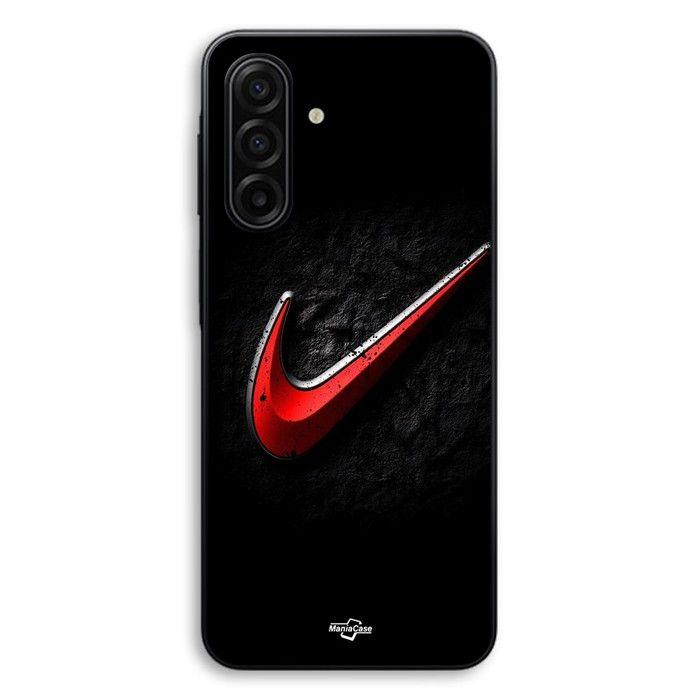 Coque Pour Samsung Galaxy A37 Nike logo rouge fond noir Maniacase