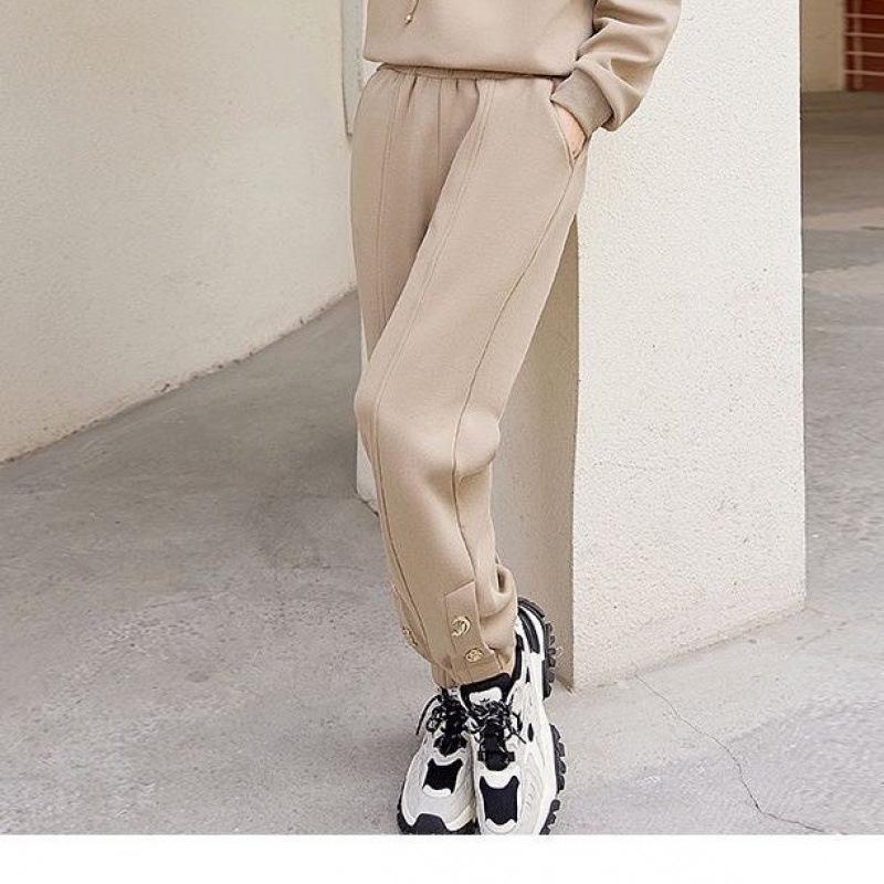 Women's Plus Size Loose Tracksuit - 2025 Autumn/Winter Fashion Sweatshirt Two-Piece Set