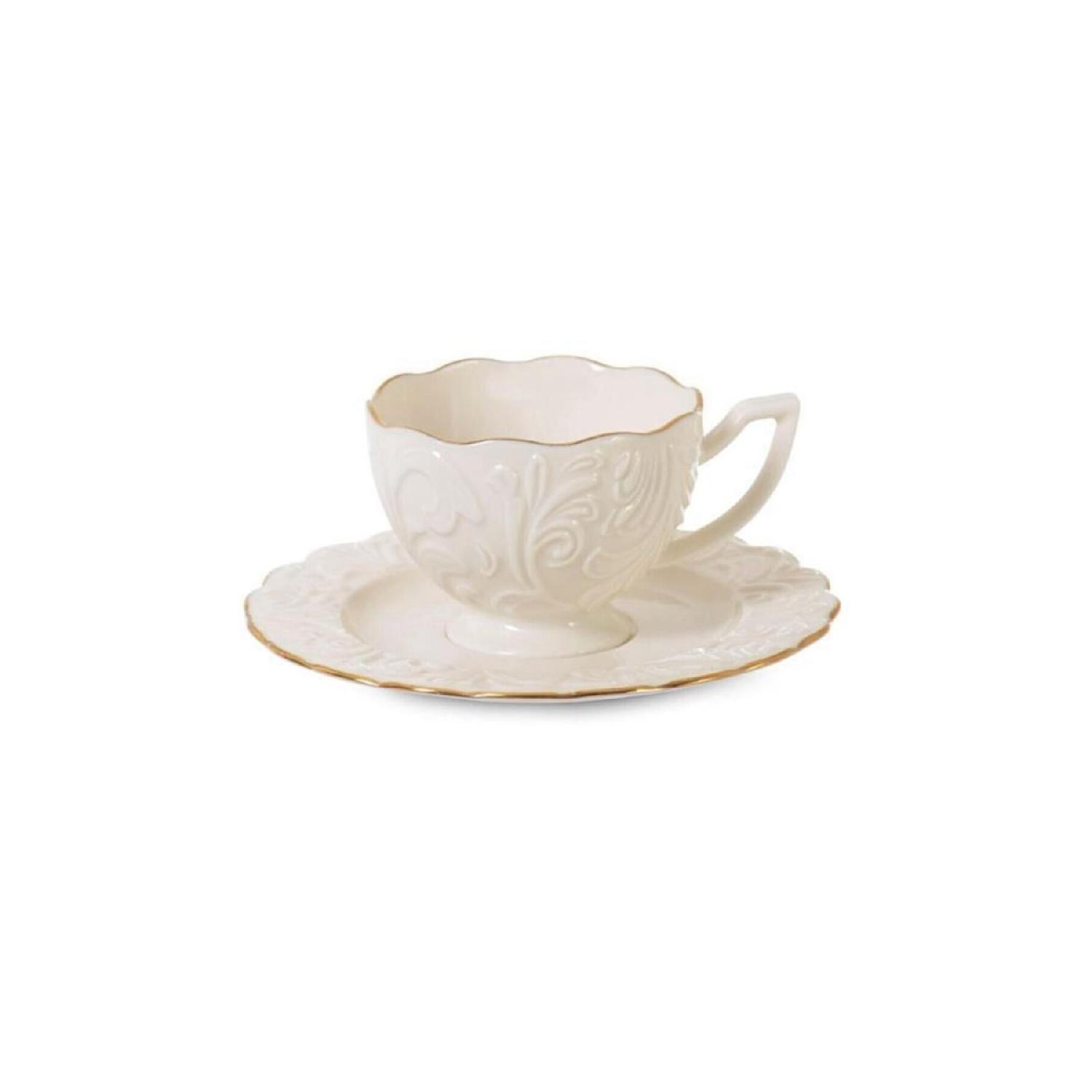 

12 Pieces Of 6 People Porcelain Coffee Cup Set білий