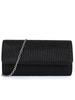 Women's Evening Bag: Handheld or Crossbody with Shiny Stitching Details